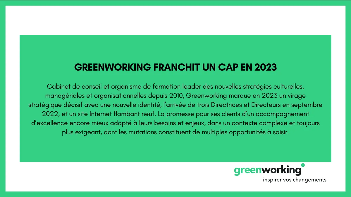 Illustration de l’article « Greenworking franchit un cap en 2023 »